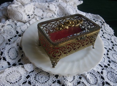 OLD-TIME】初期ヨーロッパアンティークジュエリーボックス - ショップ