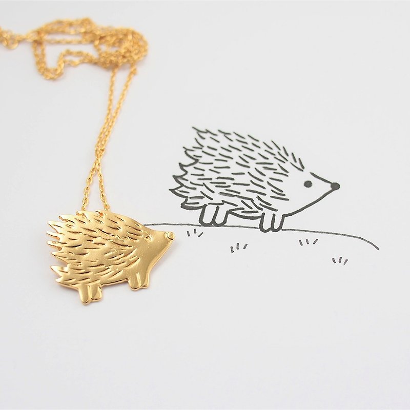 Upload your little baby children's drawing to order unique jewelry / 925 sterling silver 18K gold plated necklace - Necklaces - Sterling Silver Gold