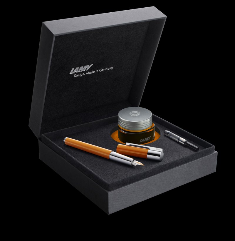 LAMY 全球限量 鋼筆禮盒 / scala 精粹系列 - 無限橙光色 - 鋼筆 - 其他金屬 橘色