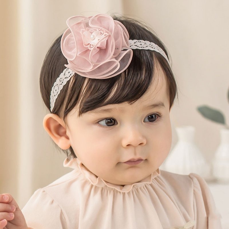 Happy Prince Korean Flora Flower Baby Girl Hair Strap - หมวกเด็ก - ไนลอน หลากหลายสี