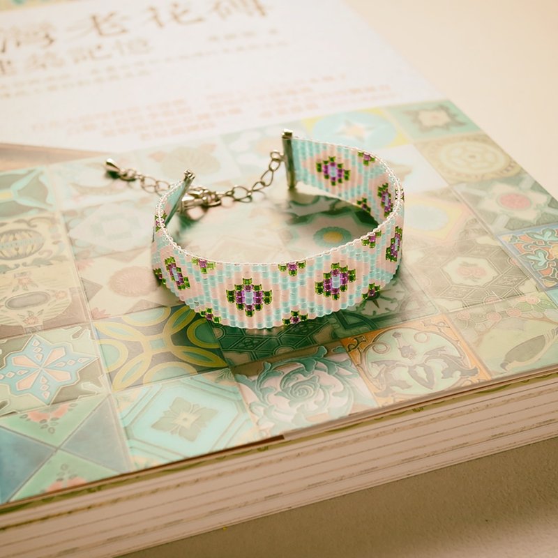 【老花磚系列】古董珠編織配色工作坊 - 金工/飾品 - 其他材質 