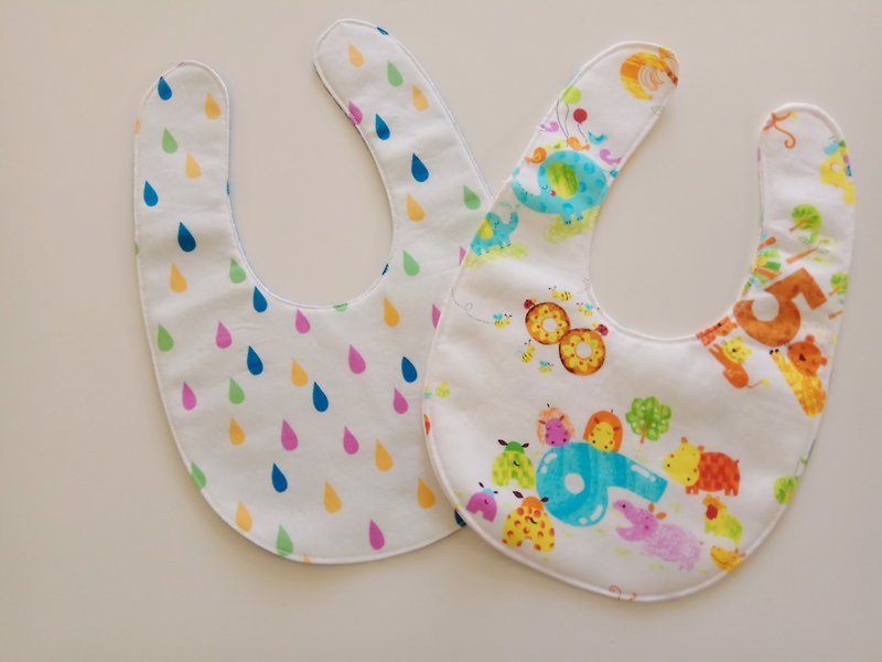 Miwan gift baby bib two gift group - Bibs - Cotton & Hemp Multicolor
