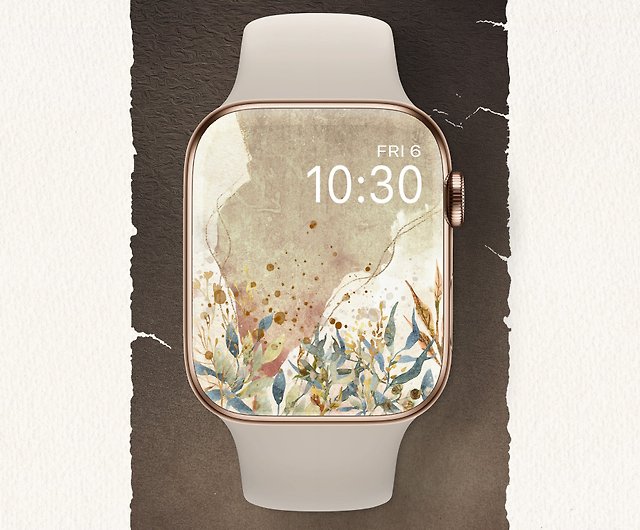 Apple Watchの壁紙 スマートウォッチのウォッチフェイスデジタルダウンロード 花 21 ショップ Lamadreams 壁紙 スタンプ アプリアイコン Pinkoi