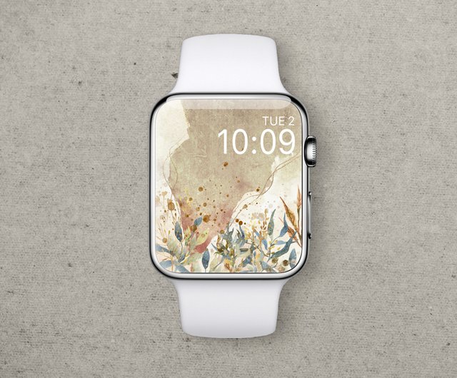 Apple Watchの壁紙 スマートウォッチのウォッチフェイスデジタルダウンロード 花 21 ショップ Lamadreams 壁紙 スタンプ アプリアイコン Pinkoi