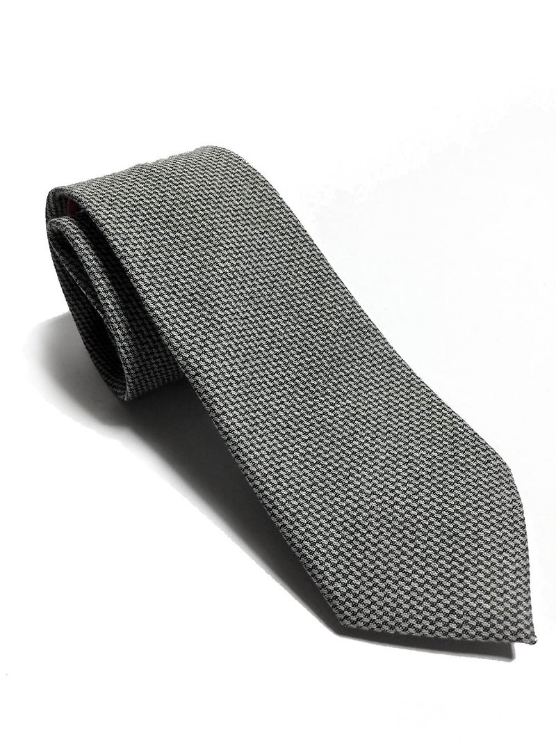 Knitted old cloth suit material tie / Neckties - Ties & Tie Clips - Wool Gray