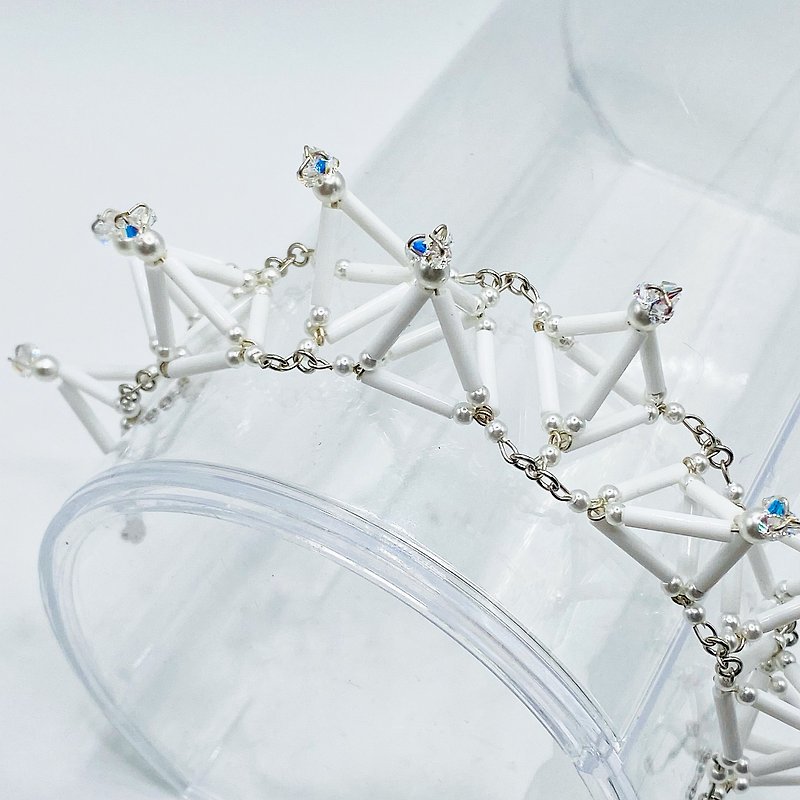 3D Thorn BRACELET(White) - Bracelets - Glass White