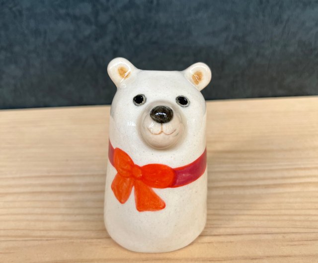 手作りクマの置物 多色