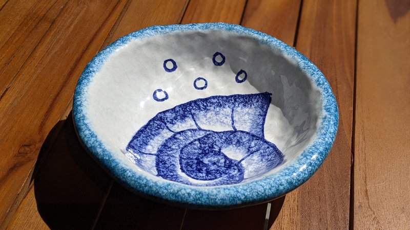 義大利手工陶-MD地中海 點心碗17cm - 碗 - 陶 藍色
