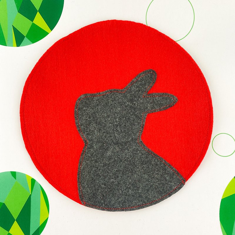 Extra Big Year of the Rabbit Red Packets Full Moon and Rabbit Reunion - Chinese New Year - Polyester Red