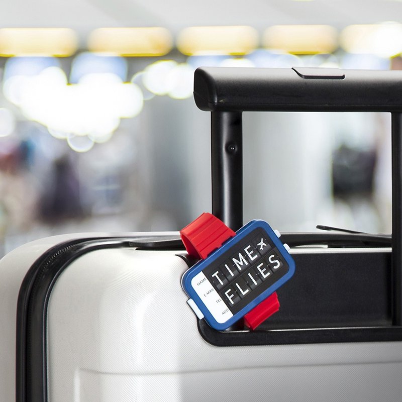 OTOTO travel time - baggage tag (red) - ป้ายสัมภาระ - พลาสติก สีแดง