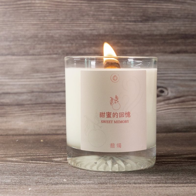 Sweet Memories | Berry Citrus Scented Candle | Sweet Fruity Atmosphere | Fu Ju Candle - เทียน/เชิงเทียน - ขี้ผึ้ง 