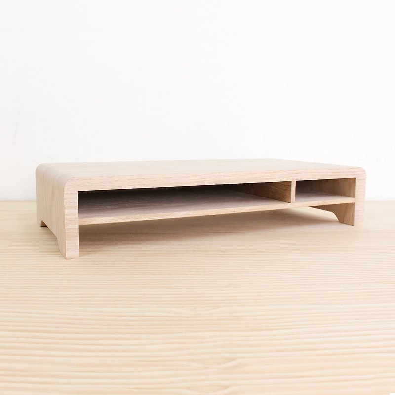【WOOLI】 Small and fresh screen stand - facing the partition - white oak | size can be customized - Storage - Wood Khaki