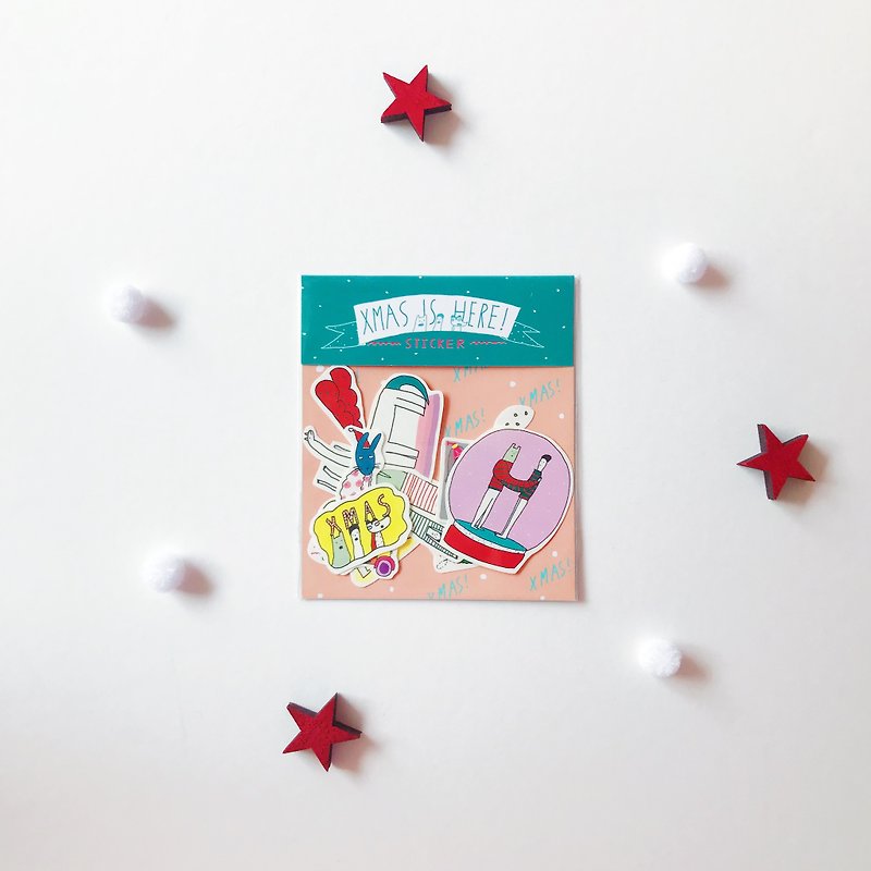 ☃ Xmas Is Here! | Christmas stickers - Stickers - Paper Multicolor