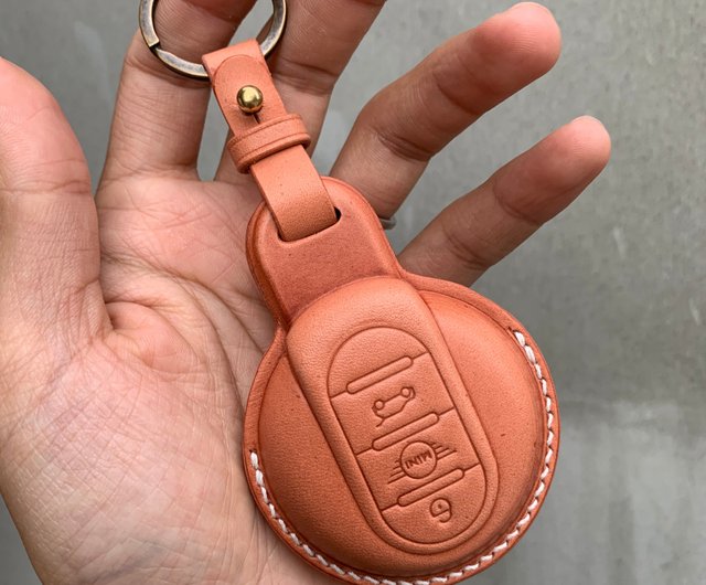 Leather car key case, car key cover, Peugeot - Shop Shao Leather Keychains  - Pinkoi