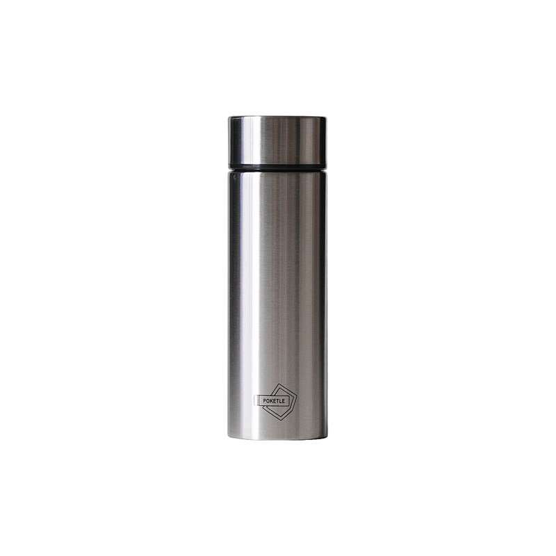 POKETLE | 極致輕便保溫瓶 (銀) (公司貨) - 保溫瓶/保溫杯 - 不鏽鋼 銀色