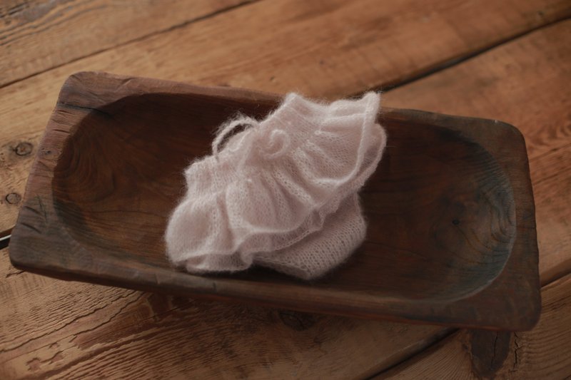 baby bloomers photography prop, newborn ruffled panties, newborn photo prop - Baby Accessories - Wool Pink