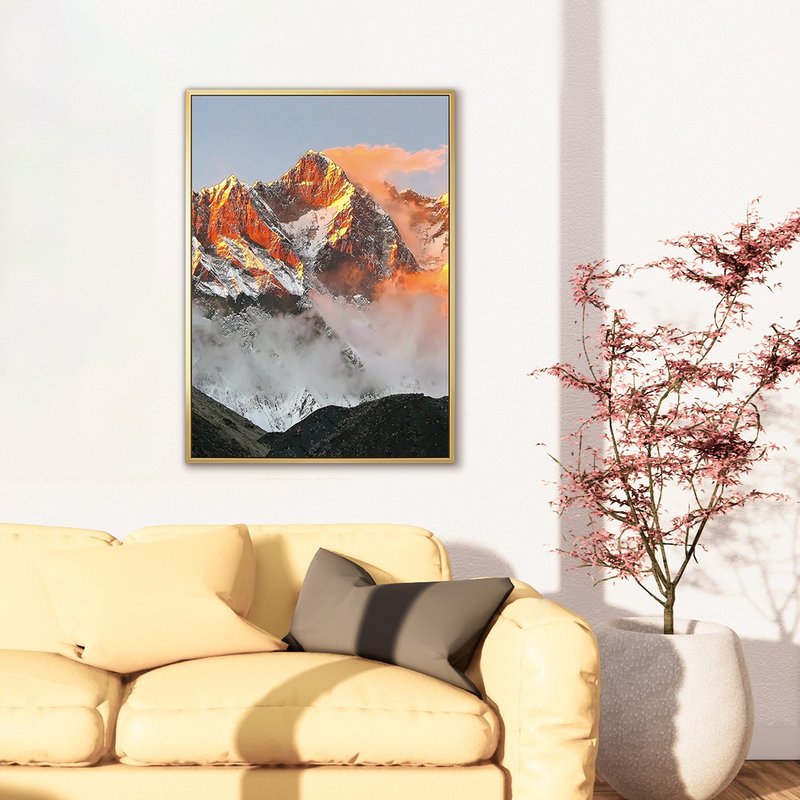 暮色喜馬拉雅山 II - 日落風景掛畫/居家佈置/暮色掛畫/入厝禮物 - 海報/掛畫/掛布 - 棉．麻 多色
