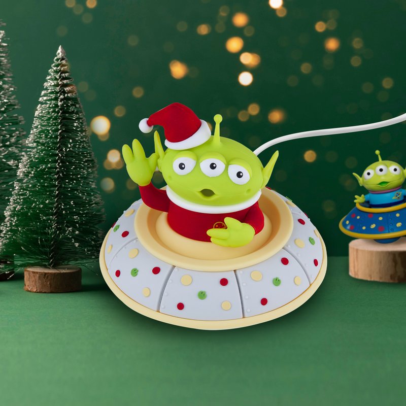 [Christmas Limited] Three-Eyed Monster Series Magnetic Charging Disk (Christmas Edition) - Phone Charger Accessories - Other Materials Green