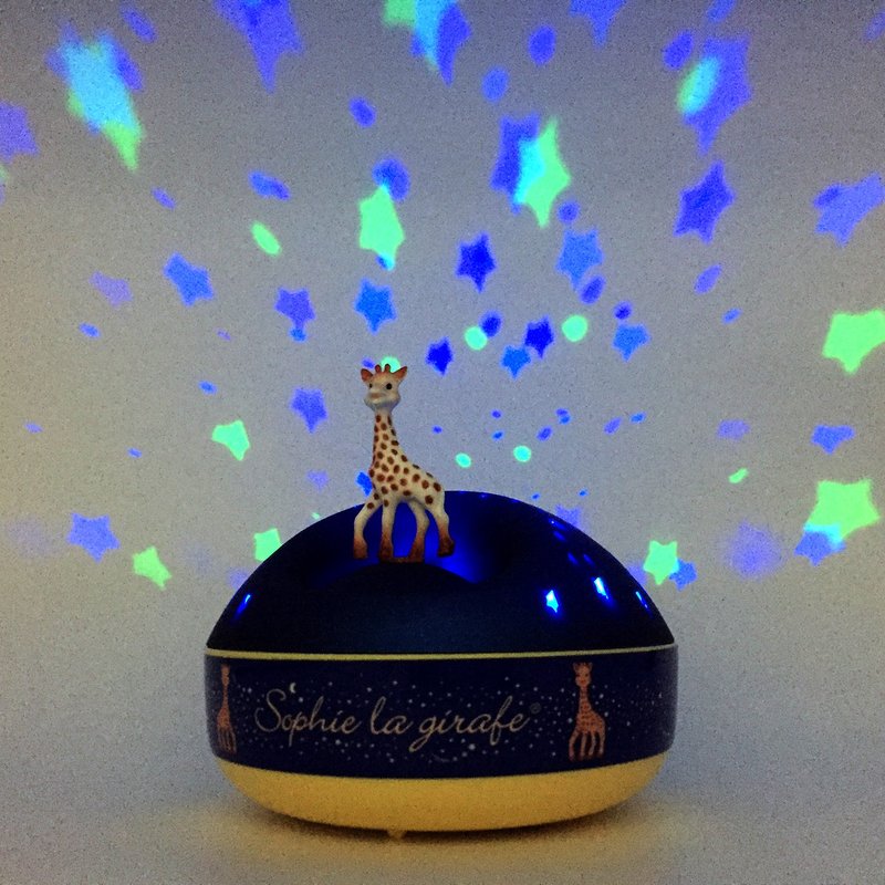 Trousselier - Sophie de Giraffe 旋轉音樂星星投影燈 - 兒童家具 - 其他材質 藍色