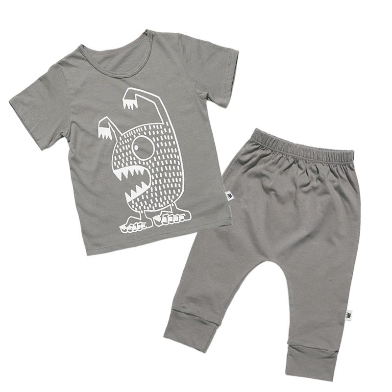 Combination of happy price @ monster organic cotton & flying squirrel pants - Other - Cotton & Hemp Gray
