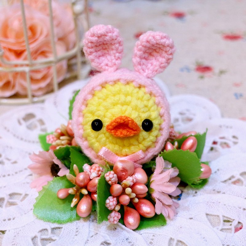 Rabbit hat chick duckling. Telescopic pull tab. Document folder. - ID & Badge Holders - Other Materials 
