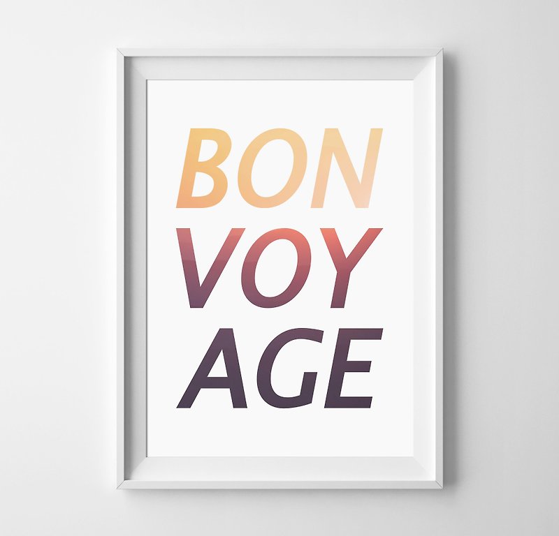 BONVOYAGE customizable posters - Wall Décor - Paper 