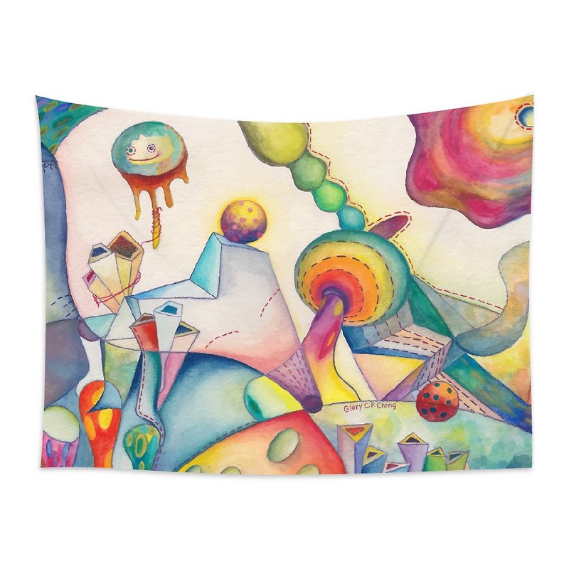 ▷ Umade ◀ Street Dance [S] - Home Decor Home Decor Wall Tapestry Wall Decorations Frescoes Home Furnishing Hanging Decoration Interior Design Event Layout -Glory Cheng 【S 75x100cm】 - ของวางตกแต่ง - วัสดุอื่นๆ 