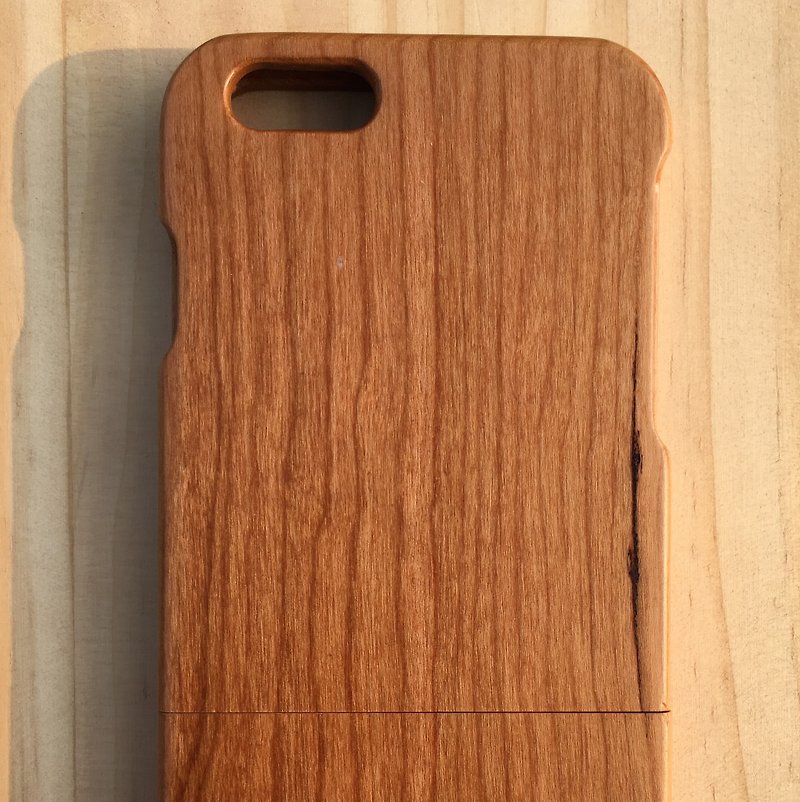 Wooden phone case (simple series)/carving/iPhone phone case/Christmas gift/Valentine's day gift - เคส/ซองมือถือ - ไม้ สีนำ้ตาล