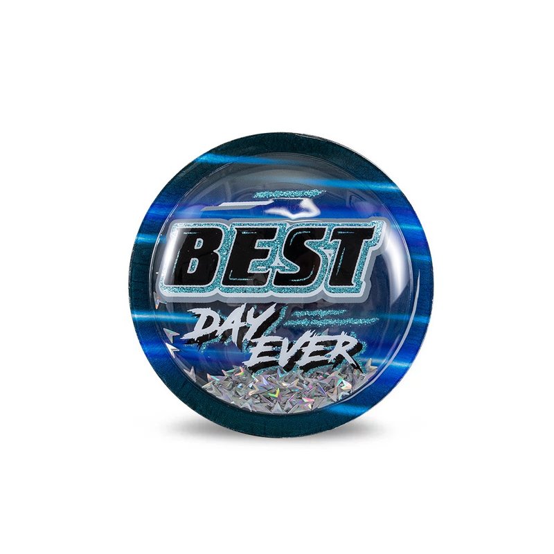 Sparkling Shake-a-Badge - The Most Beautiful Day - เข็มกลัด/พิน - วัสดุอื่นๆ สีดำ