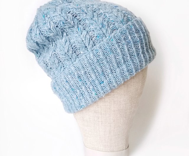 light blue beanie womens