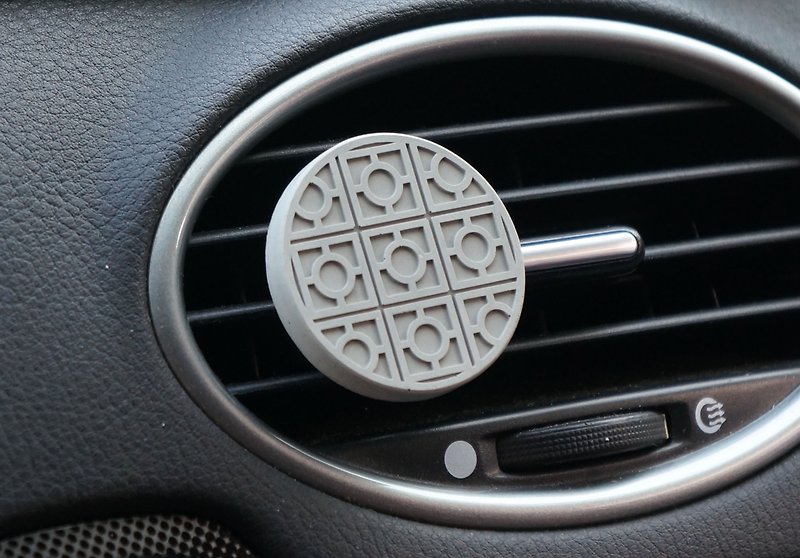 Cement Tile Car Stone-Magnetic Type (Square and Round Brick) | MIT of texture and life - Fragrances - Cement Silver