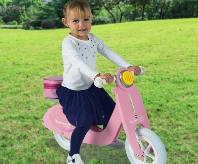 フランス Janod】バランスバイクシリーズ - ピンクのレディモペッド