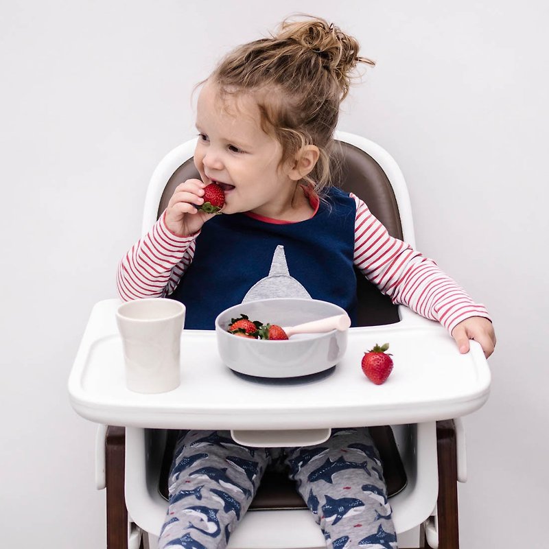 Miniware Sip+Snack (4 color combos) - Children's Tablewear - Eco-Friendly Materials Gray