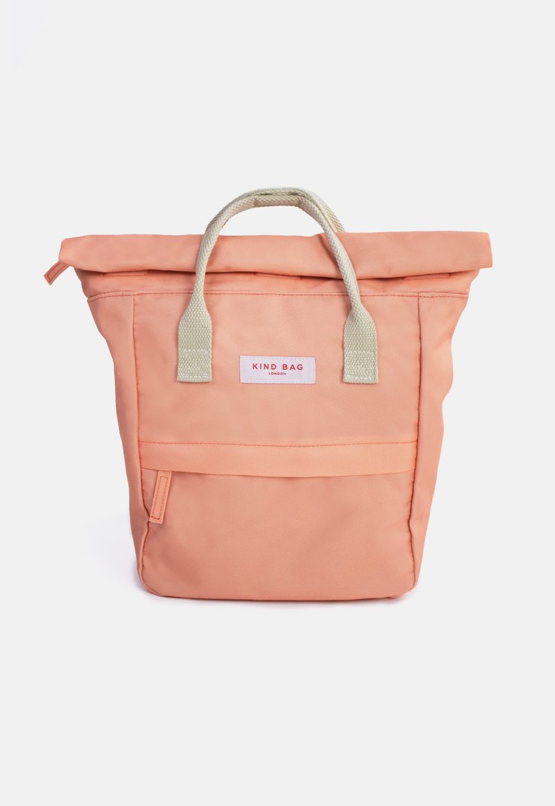 英國Kind Bag-後背包-迷你-蜜桃橘 - 後背包/背包/書包 - 環保材質 橘色