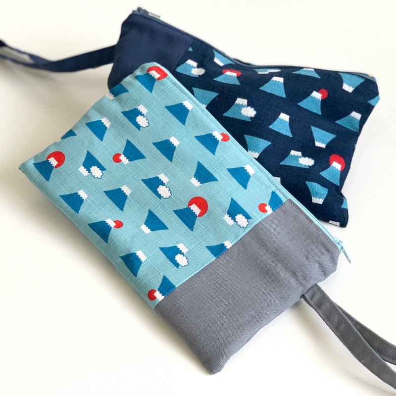 Mount Fuji Slim Clutch - Clutch Bags - Cotton & Hemp 