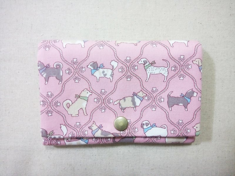 Multi-level purse - pink elegant Wang Jia - Coin Purses - Cotton & Hemp Pink