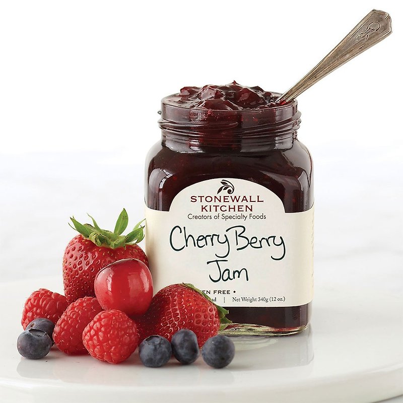 STONEWALL KITCHEN Cherry Comprehensive Berry Jam 340G (originally imported from the United States) - แยม/ครีมทาขนมปัง - อาหารสด 
