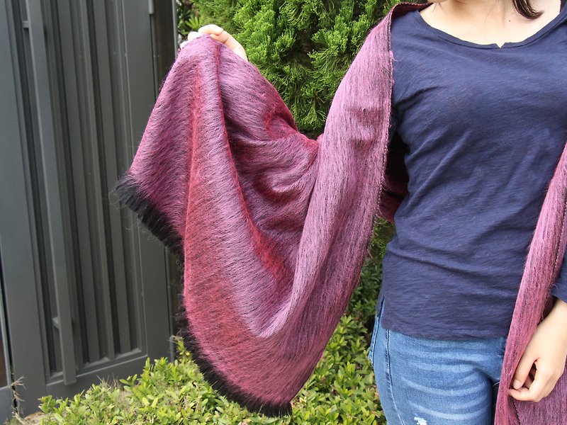 Vista [knowledge], South America, hand-made alpaca shawl - long-haired subsection 2016 (A / W) - ผ้าพันคอ - วัสดุอื่นๆ 