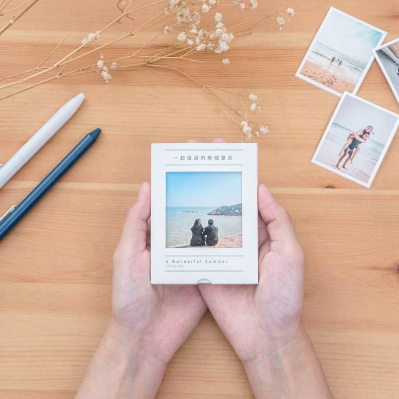 Customized bare-back handmade photo album mini [Japanese miscellaneous items] mini photo book/anniversary/anniversaries/gifts - Photo Albums & Books - Paper 