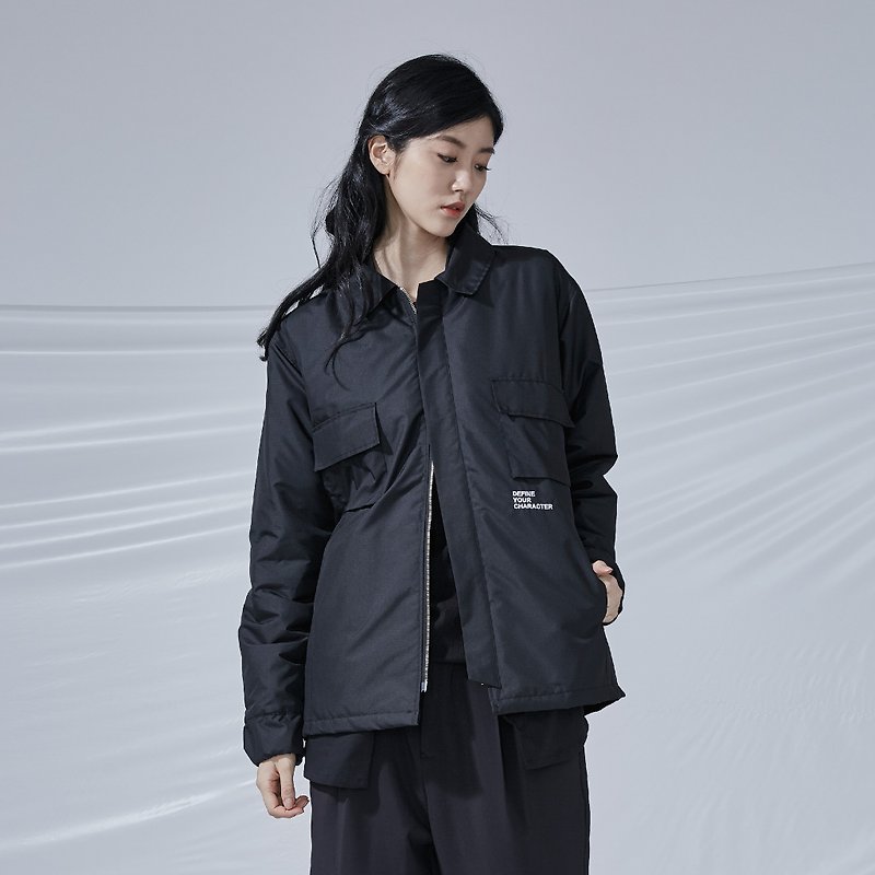  DYCTEAM - 3M waterproof Deck Jacket - 女大衣/外套 - 聚酯纖維 黑色