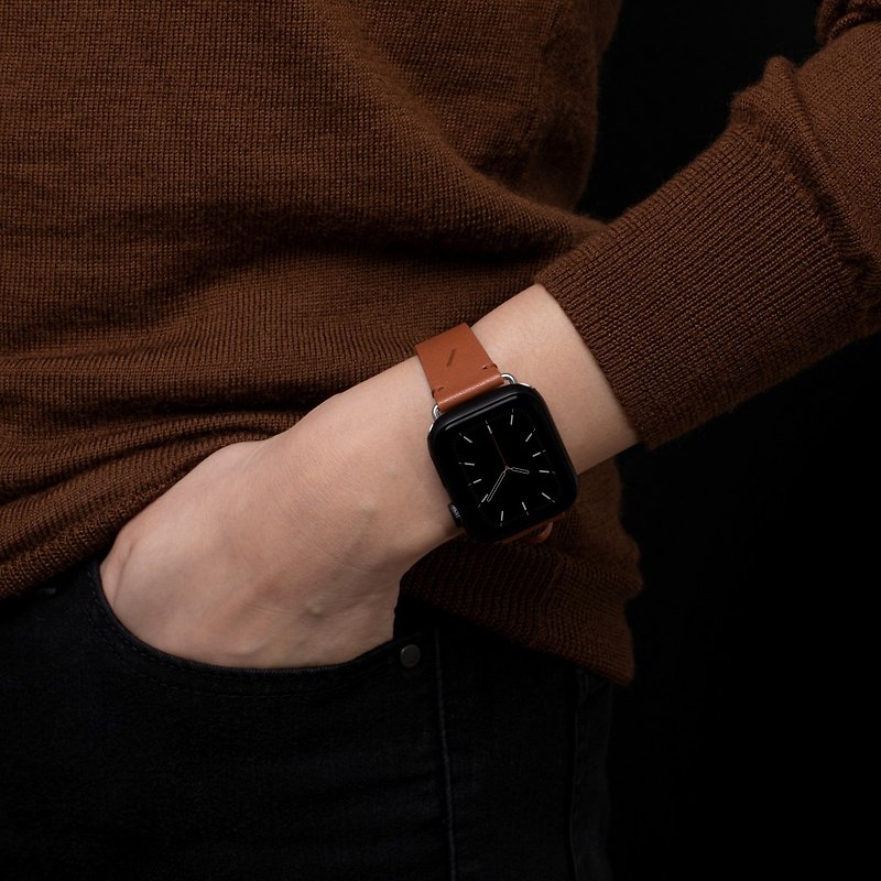 Native Union | Apple Watch Strap 經典皮革錶帶 - 經典棕 - 手機配件 - 真皮 咖啡色
