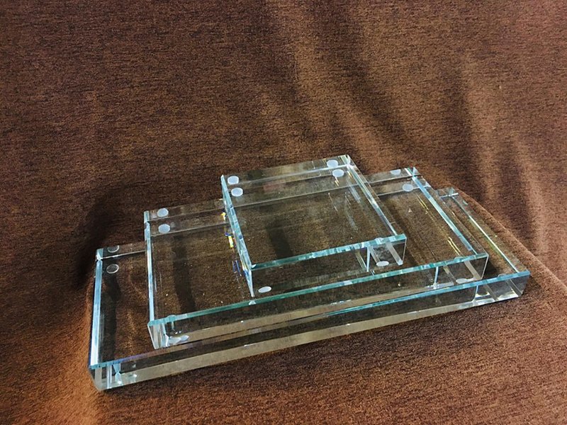 crystal glass transparent base - Items for Display - Glass 