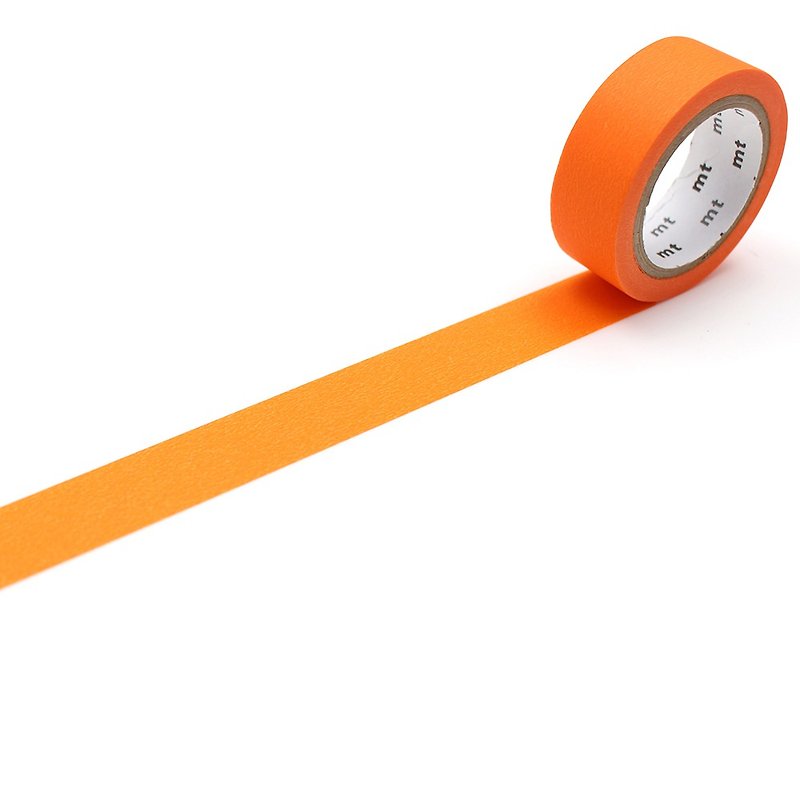 mt Basic Masking Tape / Matte Orange (MT01P511) / 2022SS - มาสกิ้งเทป - กระดาษ สีส้ม