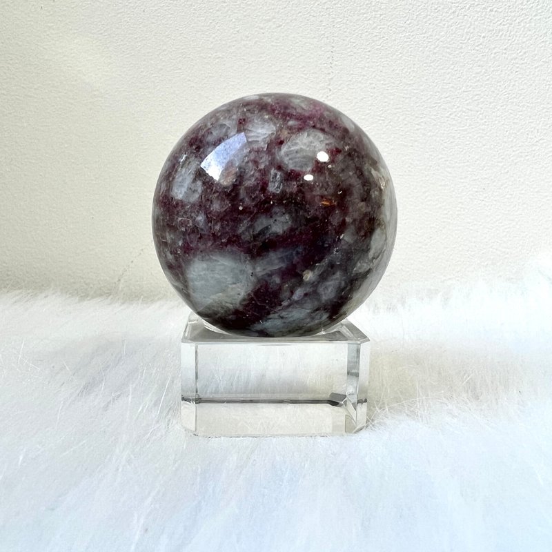 梅花碧璽球 | 水晶 | 水晶球 | 水晶擺件 - 擺飾/家飾品 - 水晶 紫色