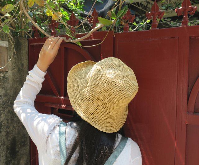 ケイトスペード ラフィア 花柄 麦わら帽子 ハット