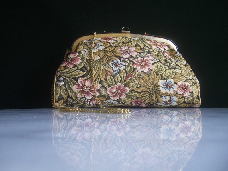 Glorious Era OLD ERA_Early European jacquard embroidered cloth shoulder bag - Messenger Bags & Sling Bags - Other Materials 