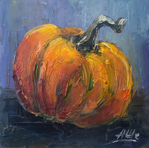 Turnip, 2024 Painting Small, Contemporary Still Life Oil Paining, Art by Linda Hunt, Vegetable Painting, Art Original, 6