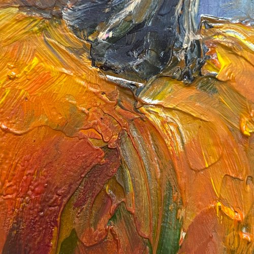 絵画 インテリア 油絵 uF6-061303 静物 かぼちゃ 絵画インテリア 油絵uF6-061303静物（かぼちゃ）