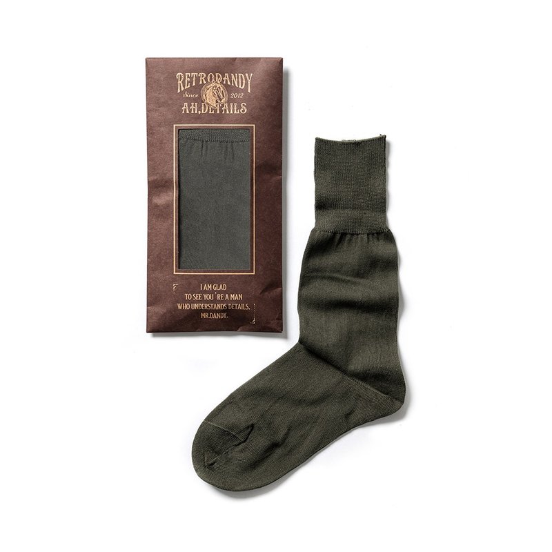Military Socks (2 pac) - 橄欖 Olive - 襪子 - 棉．麻 