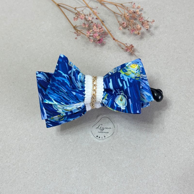 梵谷 | 雙層結相交夾 | 香蕉夾 - 髮夾/髮圈 - 棉．麻 多色